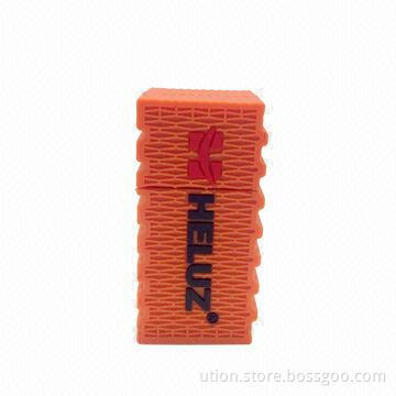 Promotional PVC USB Flash Drive with 1 to 32GB Memory Capacity